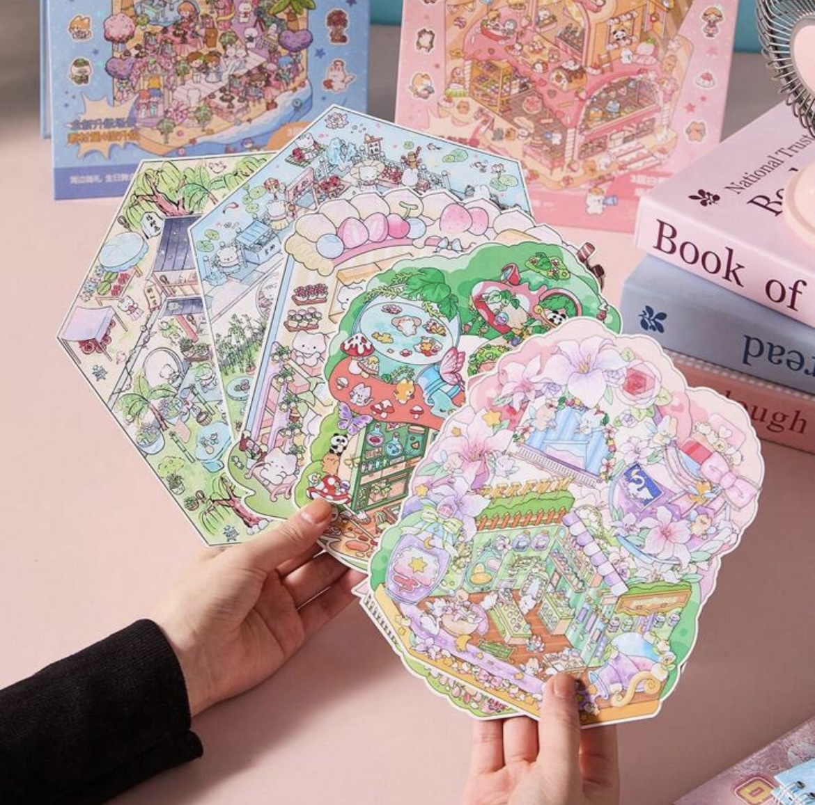 Libreta de Pegatinas Crea tus Propios Escenarios en Miniatura – Magic Dream (8 escenas) Grande - Imagen 3