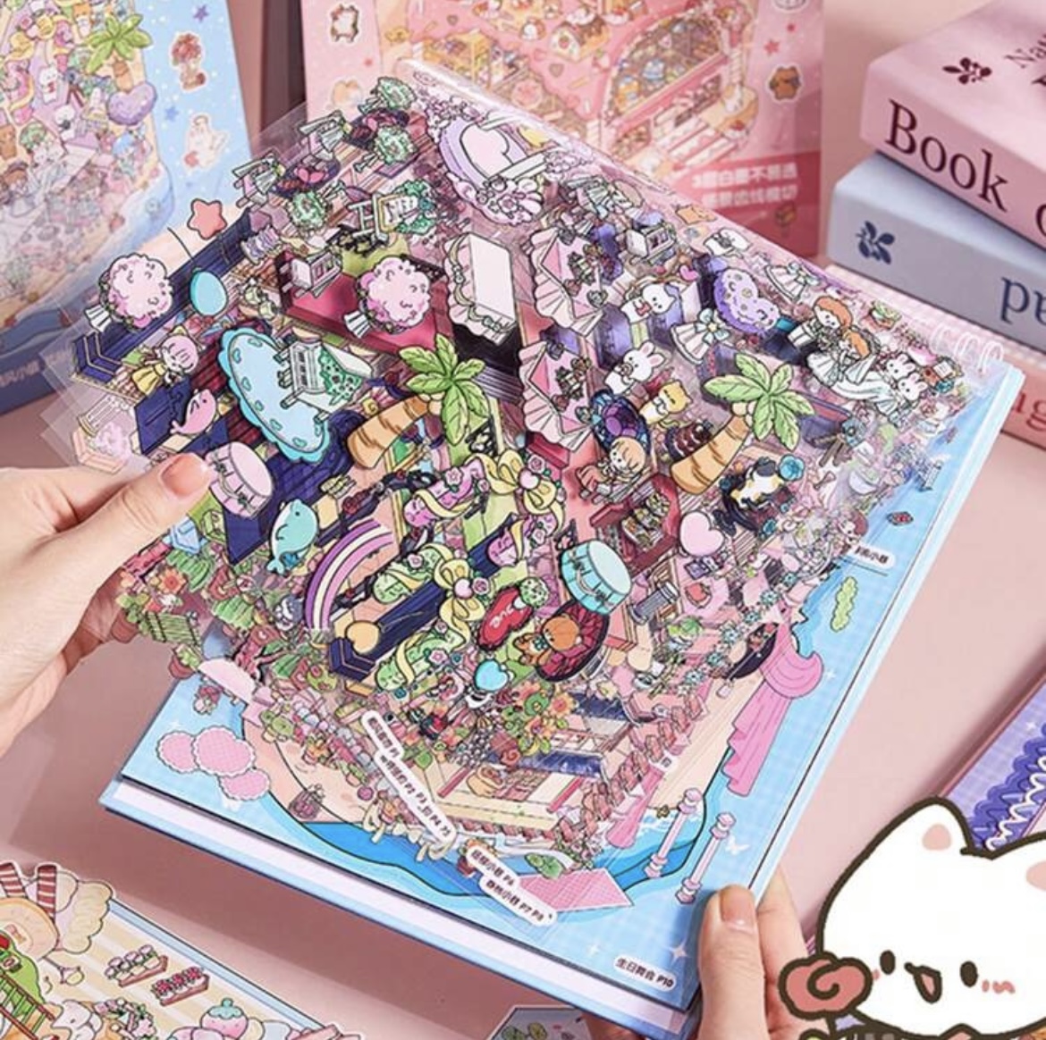 Libreta de Pegatinas Crea tus Propios Escenarios en Miniatura – Magic Dream (8 escenas) Grande - Imagen 2