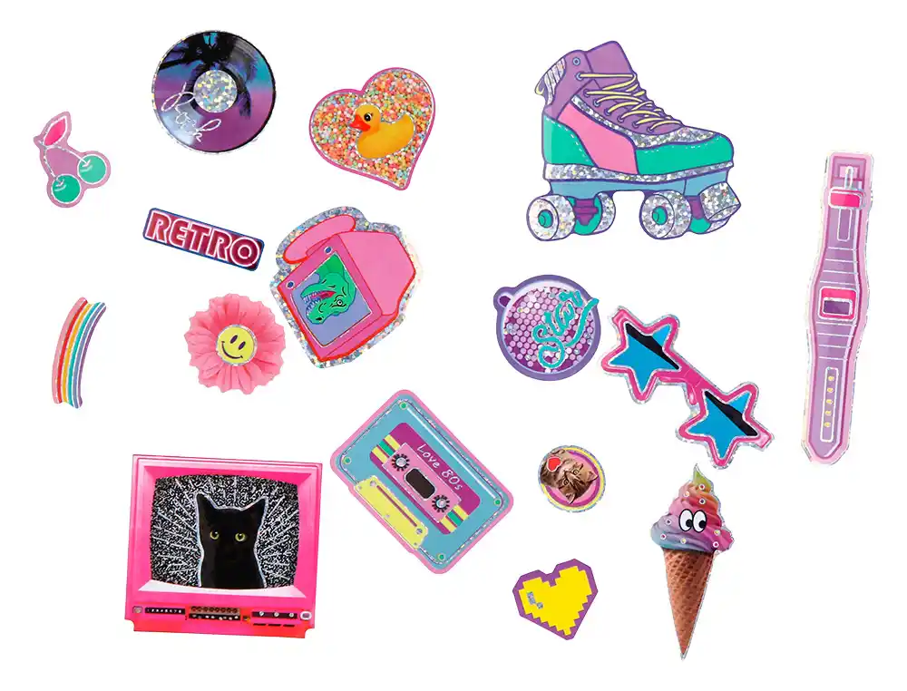 Pegatinas Retro para Decorar Objetos o Superficies - Imagen 2