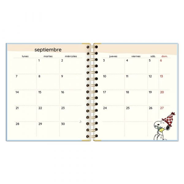 Agenda Anual Semana Vista Snoopy 2026