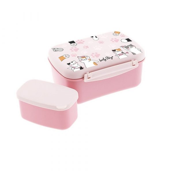 Fiambrera con Placa de Hielo Gatitos