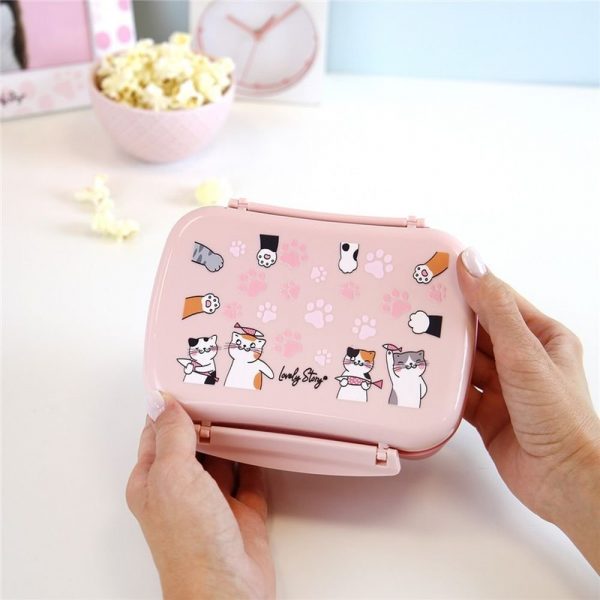 Fiambrera con Placa de Hielo Gatitos