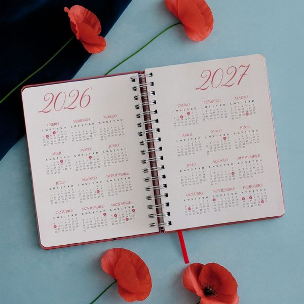 Agenda Anual Día Página A5 Sara Búho 2026