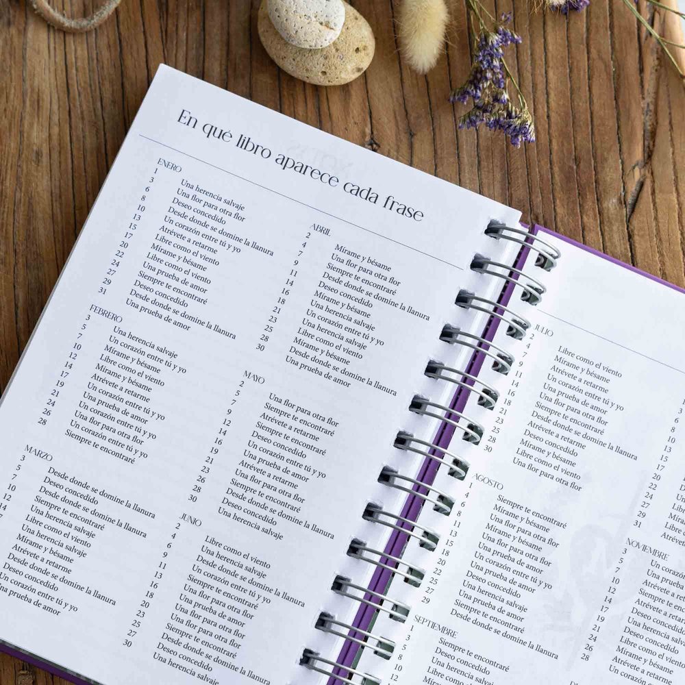 Agenda Anual Día Página A5 Megan Maxwell 2026 - Imagen 3