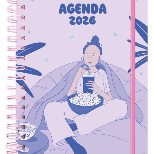 Agenda Anual Semana Vista A5 Clarilou 2026