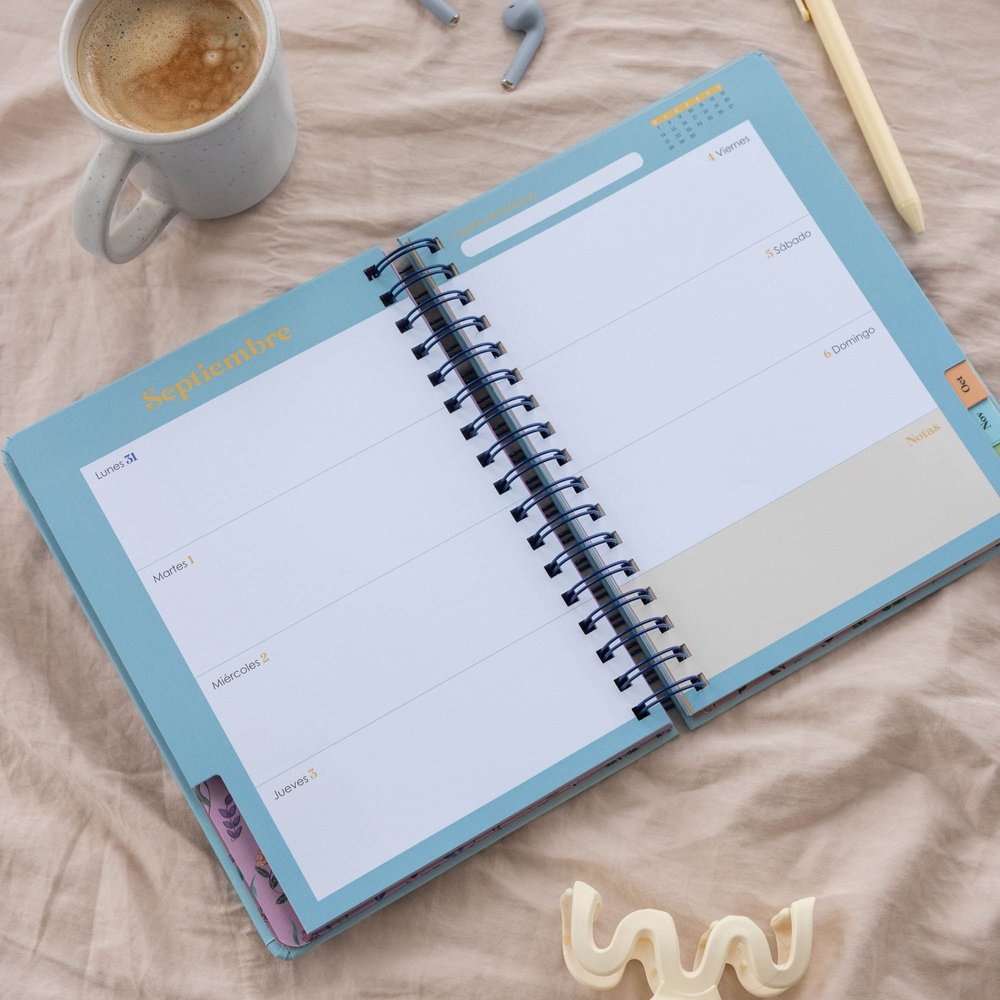 Agenda Anual Semana Vista A5 María Hesse 2026 - Imagen 4