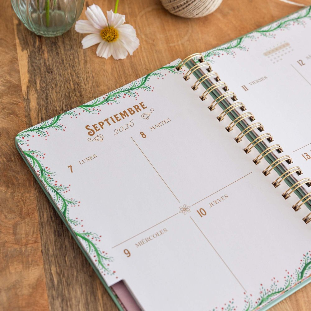 Agenda Anual Semana Vista A5 Aitor Saraiba 2026 - Imagen 6