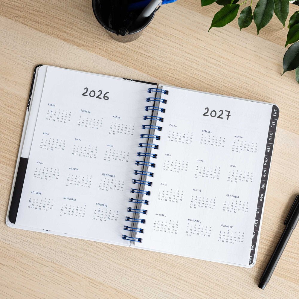 Agenda Anual Semana Vista A5 René Merino - Imagen 4