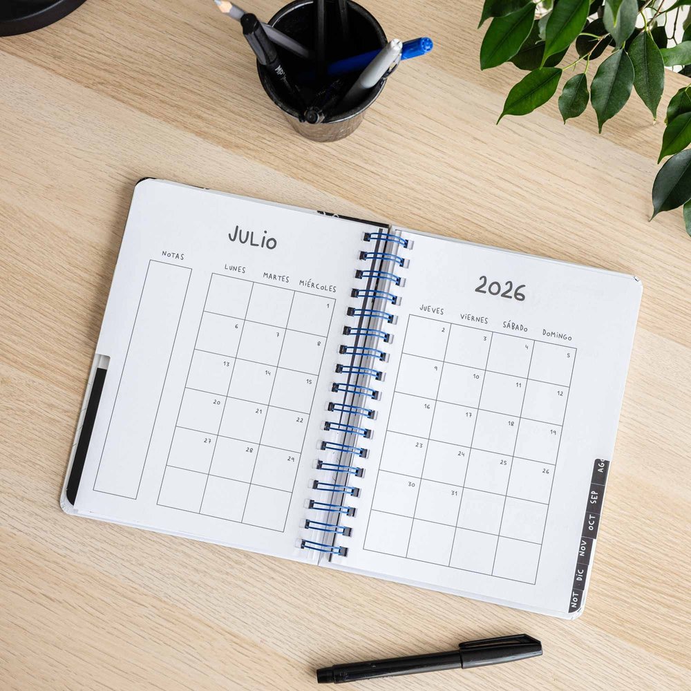 Agenda Anual Semana Vista A5 René Merino - Imagen 5