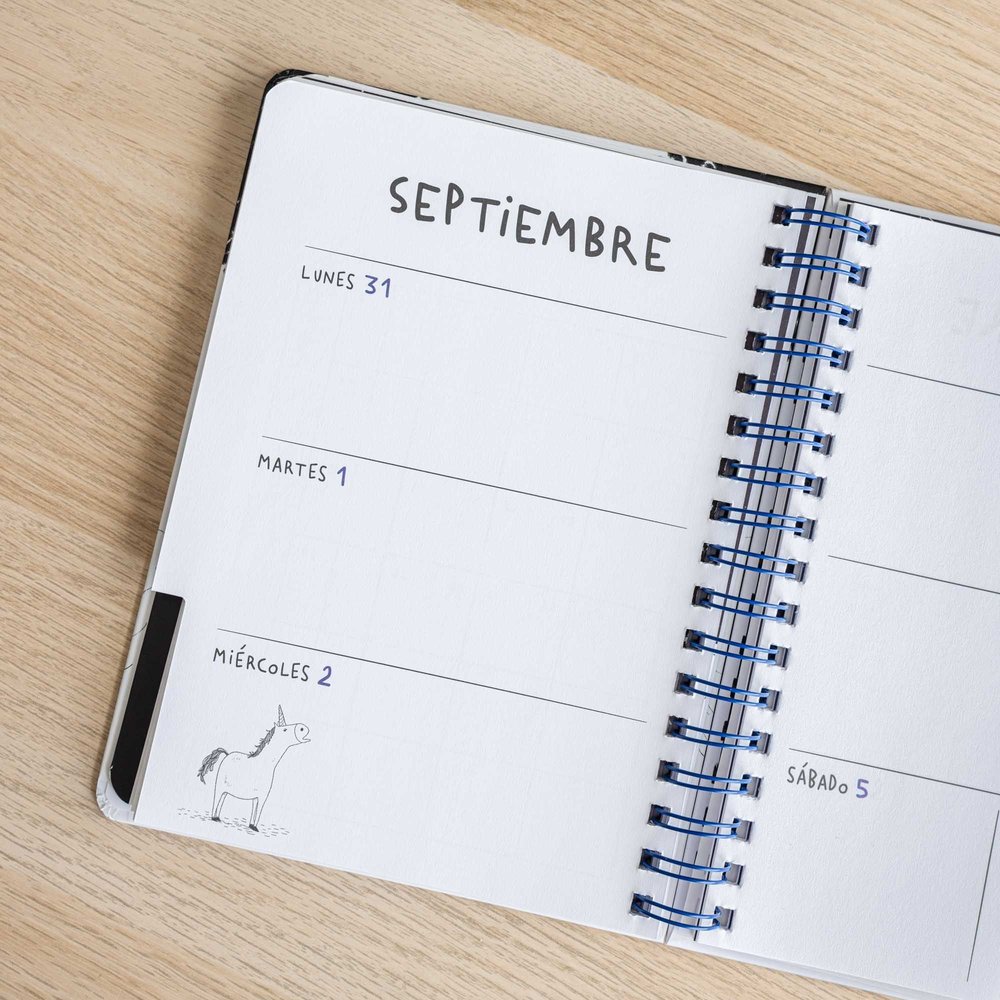 Agenda Anual Semana Vista A5 René Merino - Imagen 8