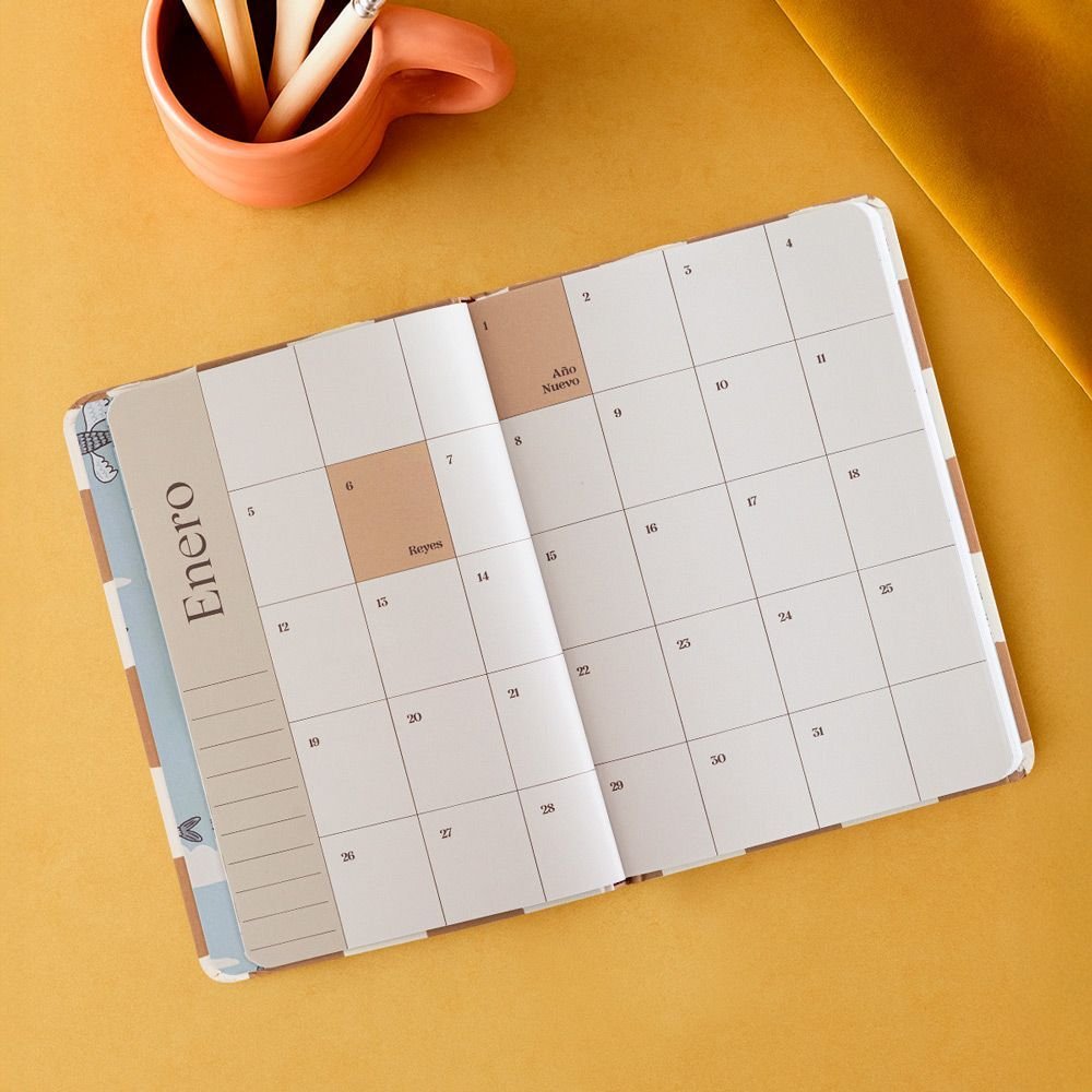 Agenda Anual Semana Vista A5 Palito 2026 - Imagen 4