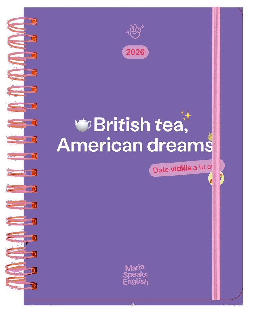 Agenda Anual Semana Vistal A5 María Speak English 2026