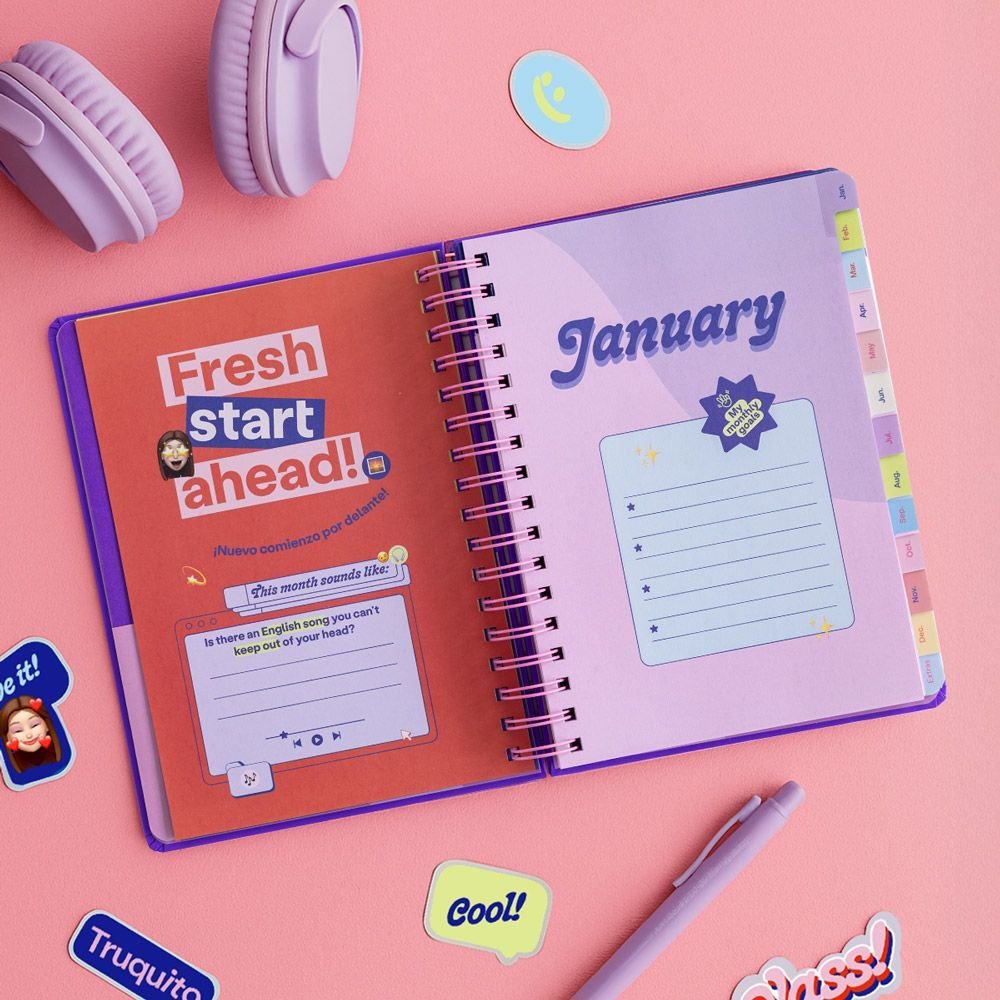 Agenda Anual Semana Vistal A5 María Speak English 2026 - Imagen 3