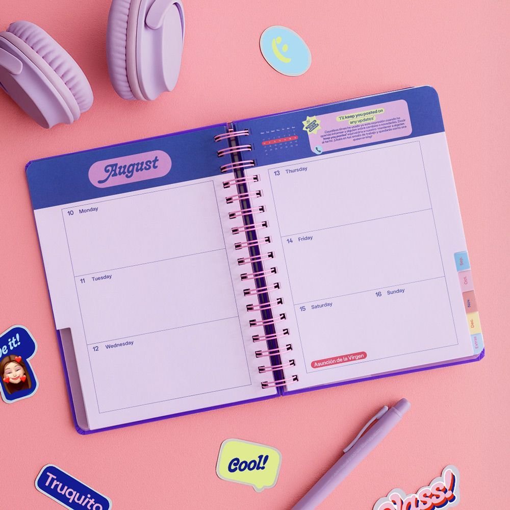 Agenda Anual Semana Vistal A5 María Speak English 2026 - Imagen 5