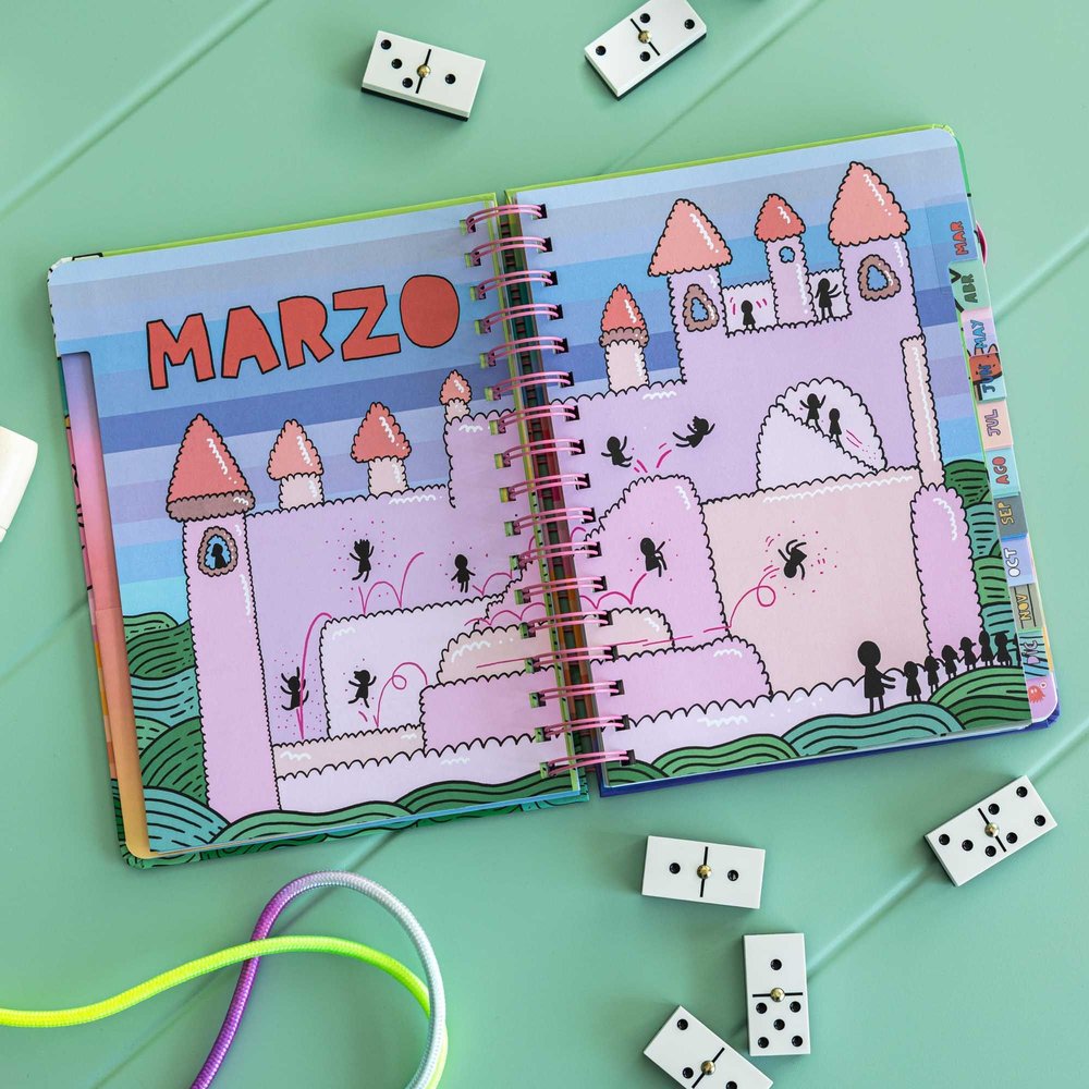 Agenda Anual Semana Vista A5 72 Kilos 2026 - Imagen 3