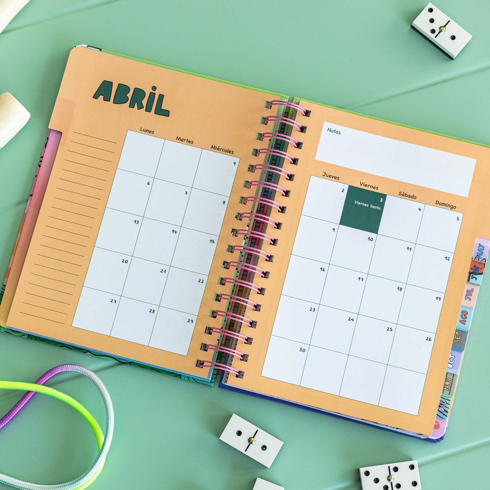 Agenda Anual Semana Vista A5 72 Kilos 2026 - Imagen 5