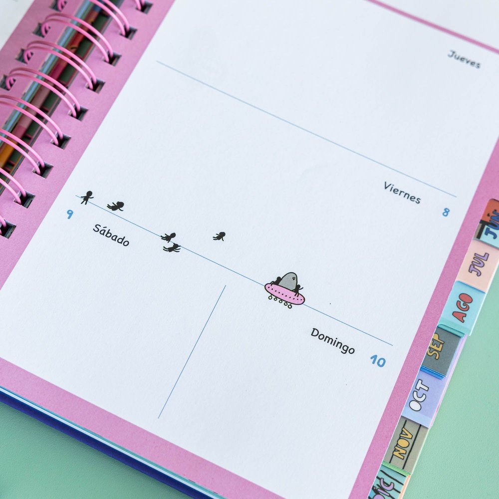 Agenda Anual Semana Vista A5 72 Kilos 2026 - Imagen 7