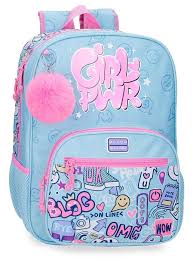 Mochila Girl Power Adaptable a Carro 38cm
