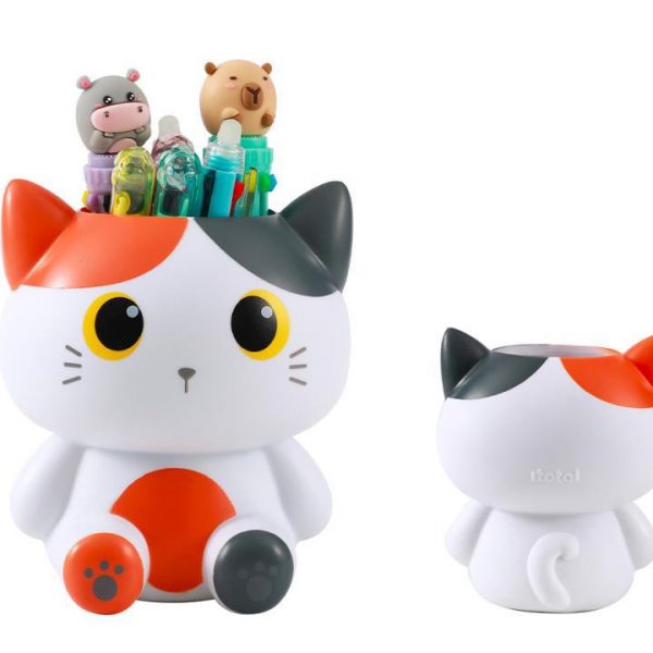 Portalápices Gato Blanco