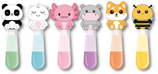 Pack 6 Marcadores Cute Animals