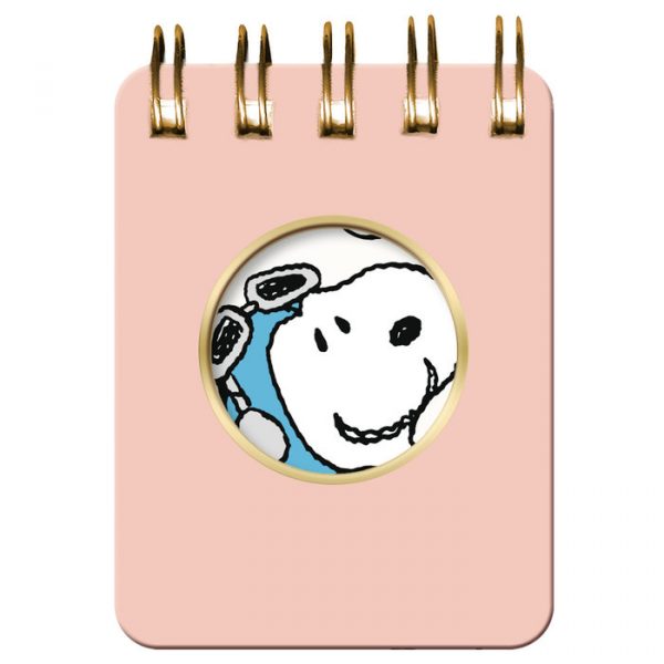 Mini Libreta Snoopy Rosa