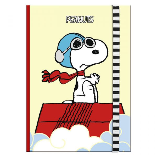 Cuaderno Rayas Tapa Dura Snoopy