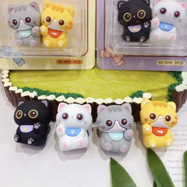 Pack Sacapuntas + Goma de Borrar Gatitos Best Friends