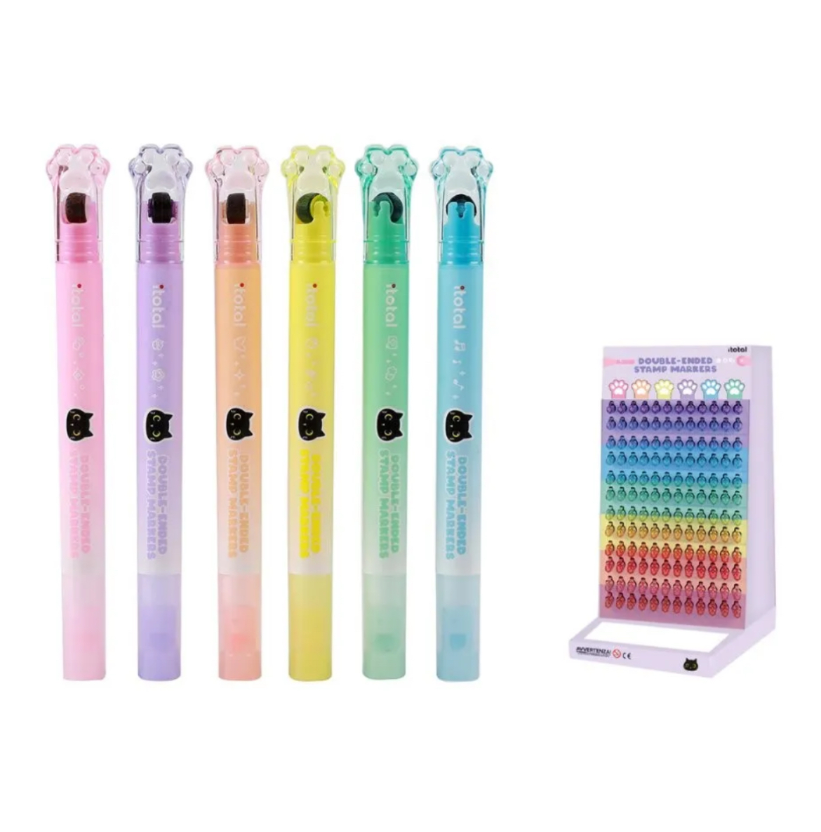 Marcadores + Sello con Rodillo Patita de Gato - Imagen 2