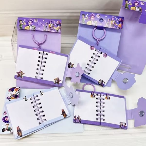 Mini Libreta Llavero K-Pop Demon Hunters Huntrix