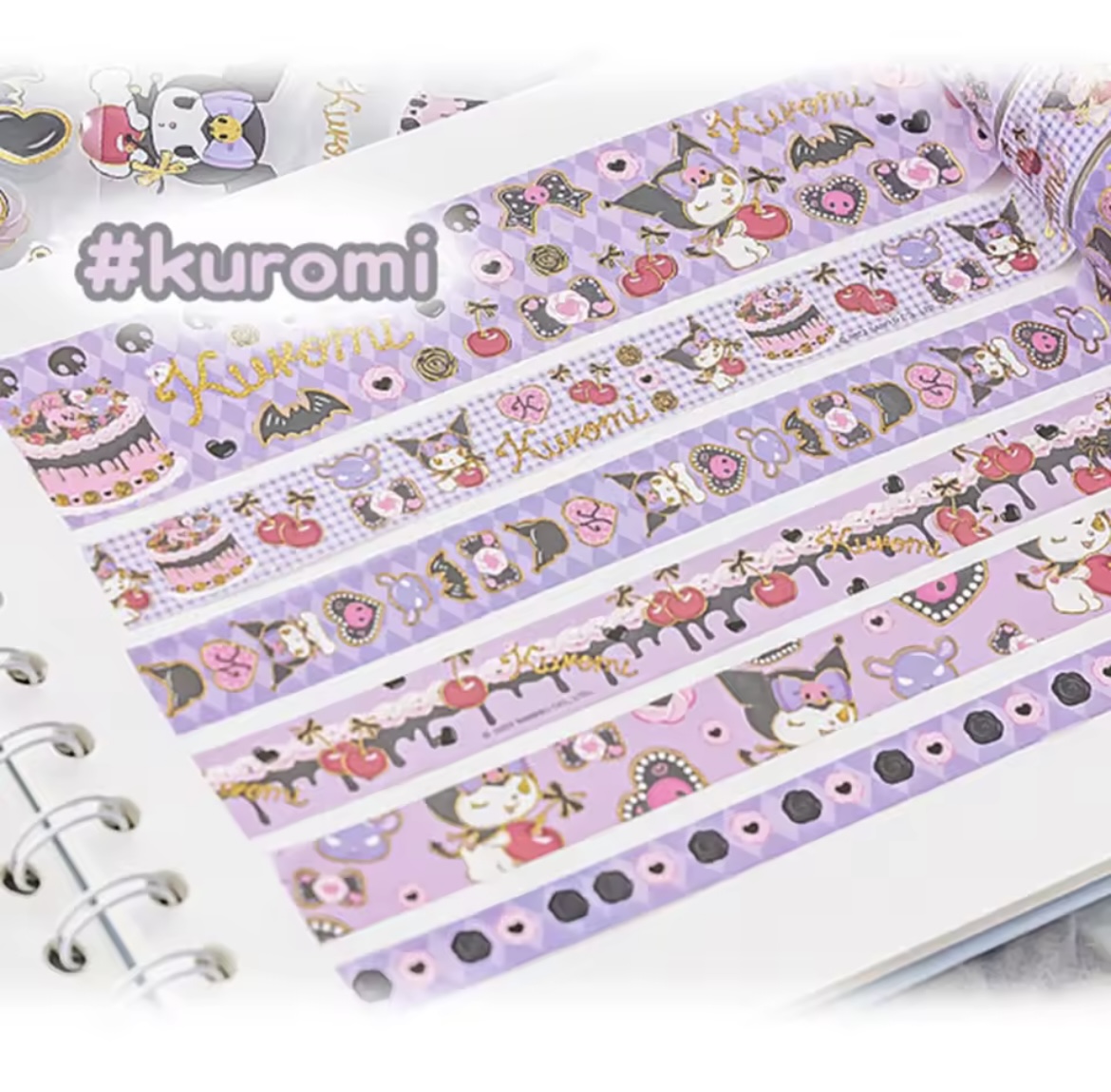 Caja de Pegatinas y Washitapes Kuromi - Imagen 2