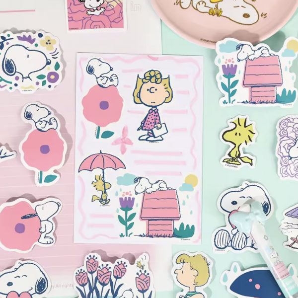 Pegatinas Flowers Snoopy
