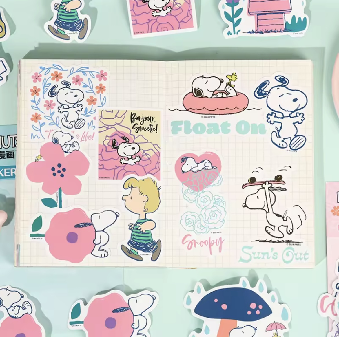 Pegatinas Flowers Snoopy - Imagen 3