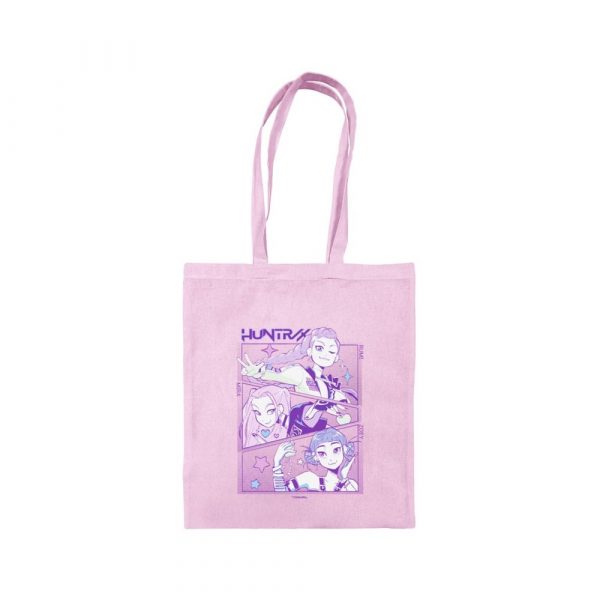 Bolso Tote Bag de Tela Las Guerreras Kpop Rosa