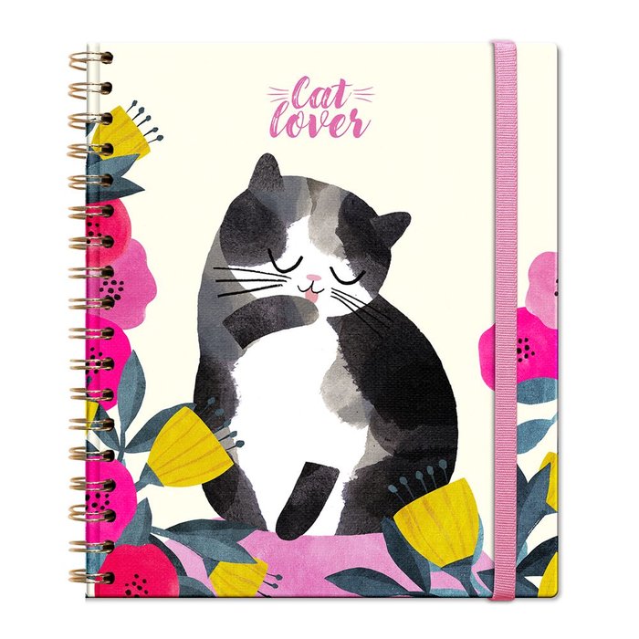 Libreta A5 Tapa Dura Cat Lover