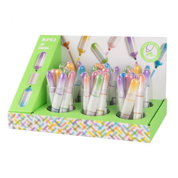 Marcador Doble Punta Pastel Apli