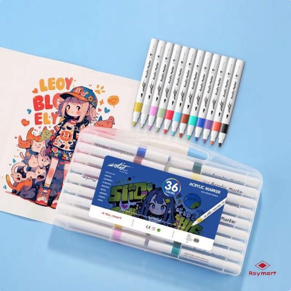 Estuche Maletín 36 Rotuladores Acrílicos Artist