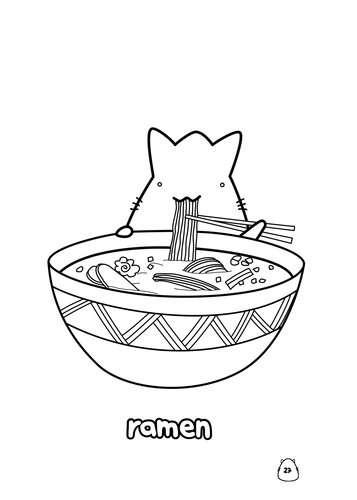 Libro de Colorear Prrrf El gatito comilón