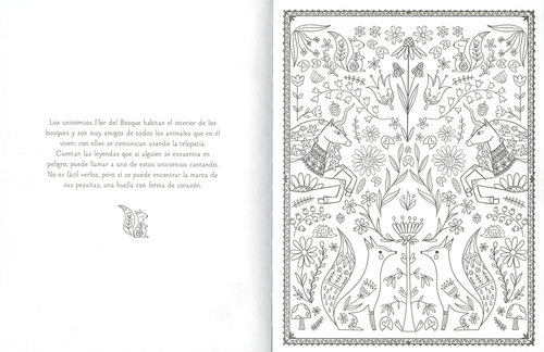 Libro para Colorear La sociedad de los unicornios mágicos