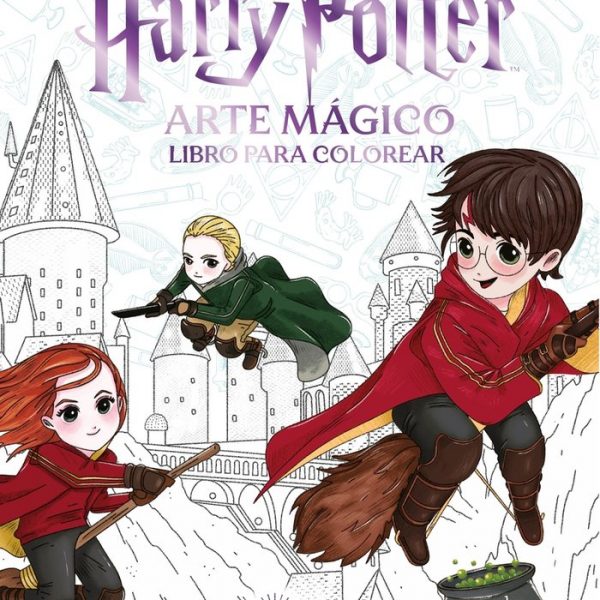 Libro Para Colorear Harry Potter Arte Mágico