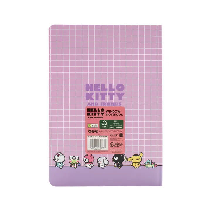 Cuaderno A5 Rayas Máquina de Gashapon Sanrio - Imagen 5