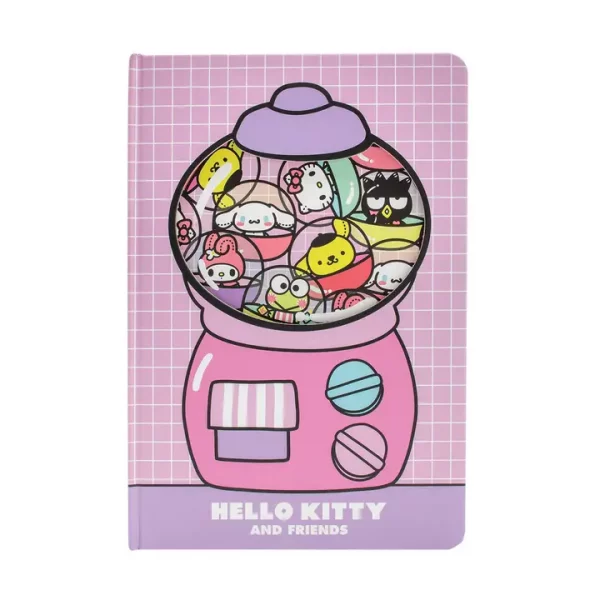 Cuaderno A5 Rayas Máquina de Gashapon Sanrio