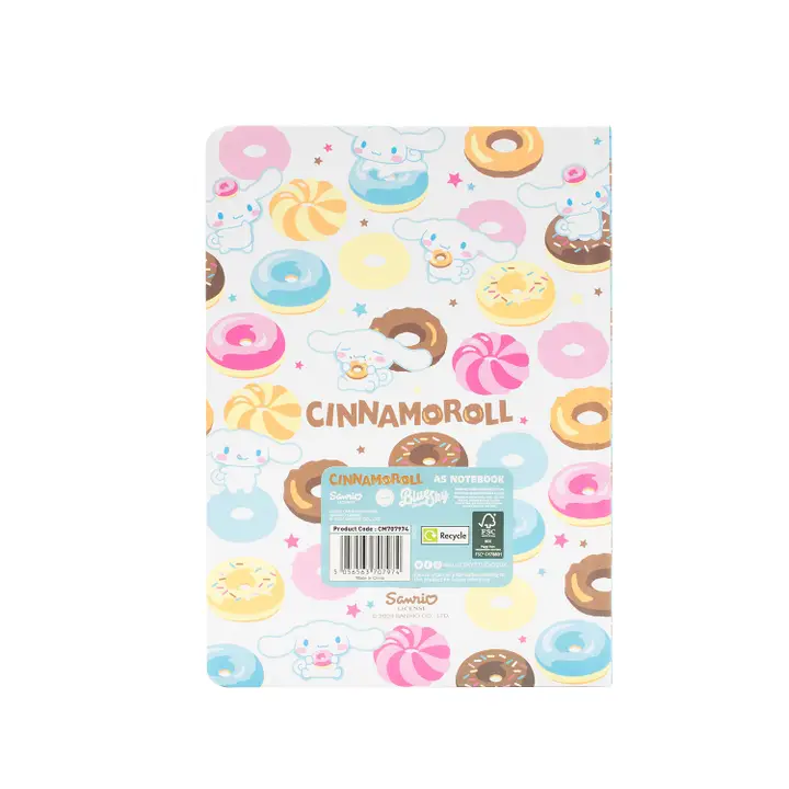 Cuaderno A5 Rayas Donuts Cinnamoroll - Imagen 3