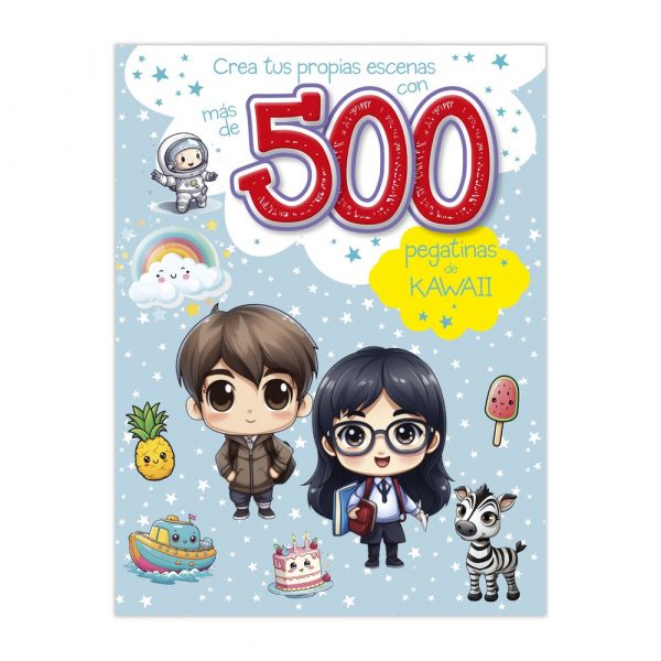 Libro de 500 Pegatinas kawaii