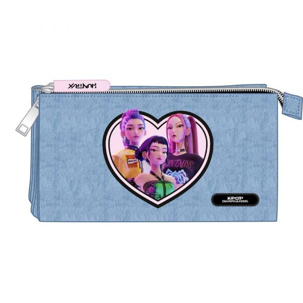 Estuche Plano Triple Vaquero Las Guerreras K-Pop
