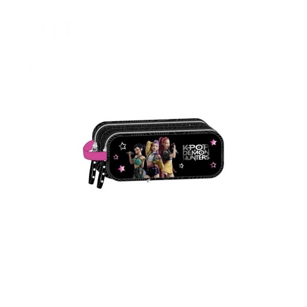 Estuche Doble Negro Las Guerreras K-Pop