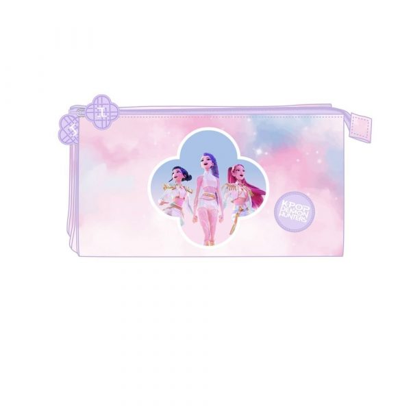 Estuche Plano Triple Pastel Las Guerreras K-Pop