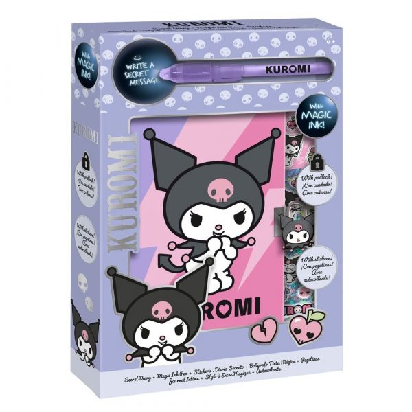 Diario + Boli Tinta Invisible + Pegatinas Kuromi