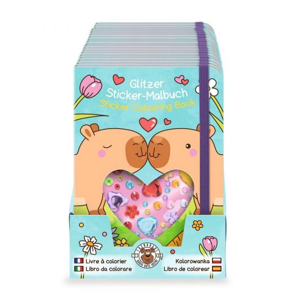 Libro para Colorear Capibaras con Pegatinas