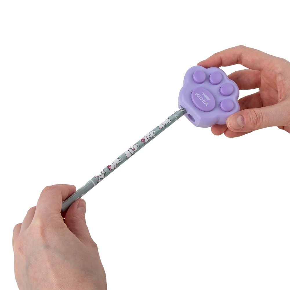 Sacapuntas con Depósito + Goma de Borrar Huella de Gatito - Imagen 11