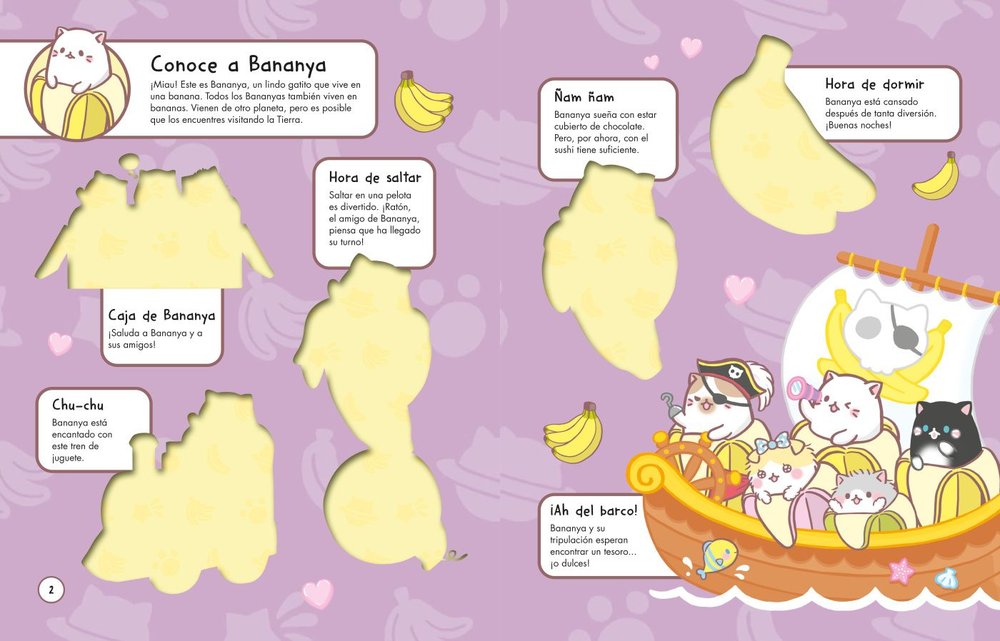 Bananya - El libro de pegatinas, ¡Más de 1.000 pegatinas! - Imagen 3